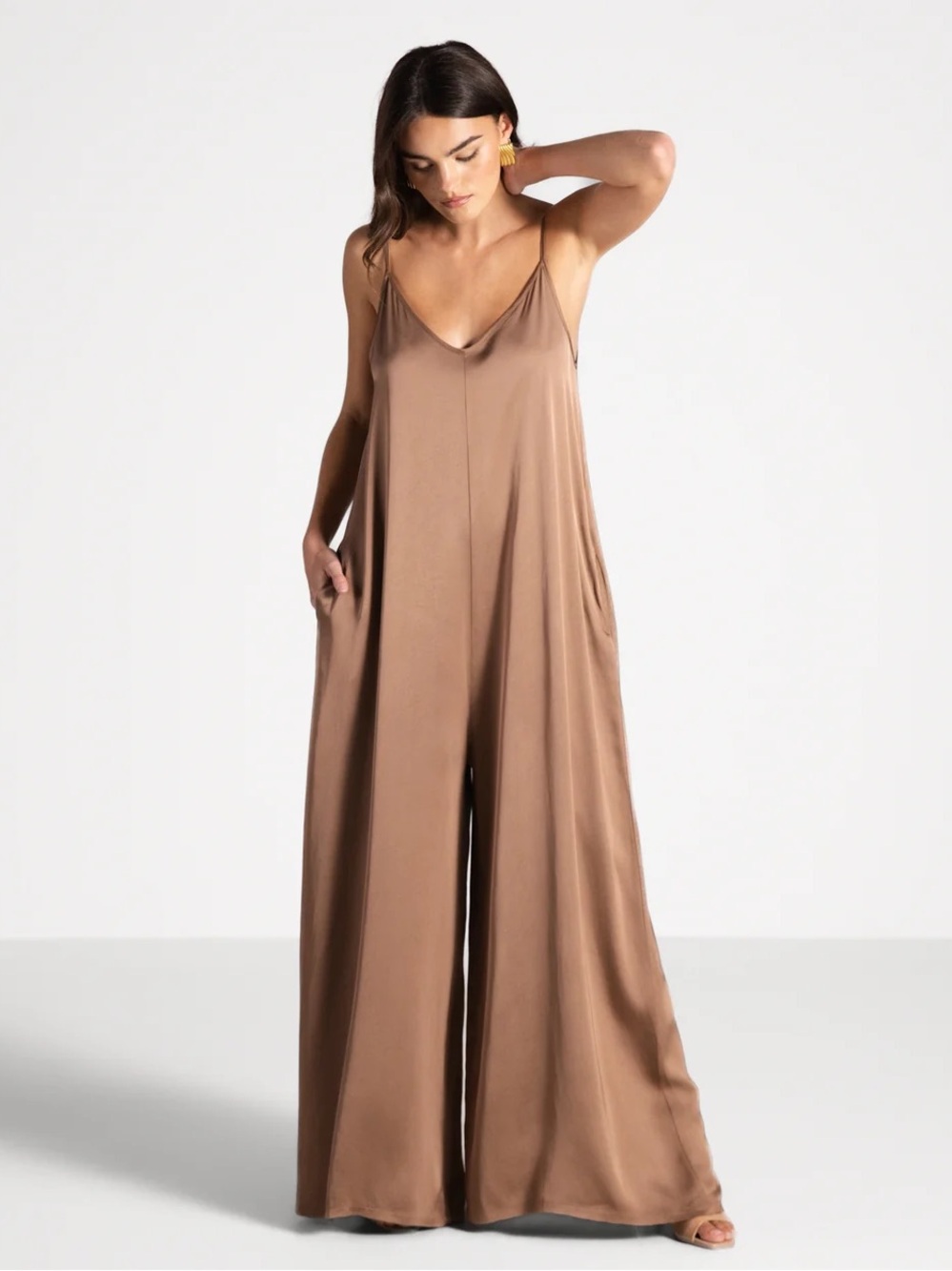 JAKI London Audrey Satin Jumpsuit